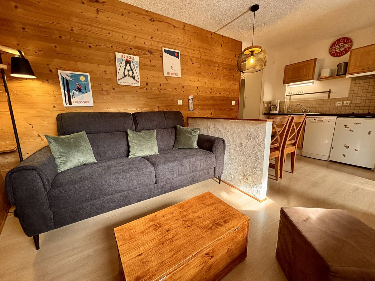 Studio cabine 5 pers, balcon vue pistes à La Plagne - Photo 4