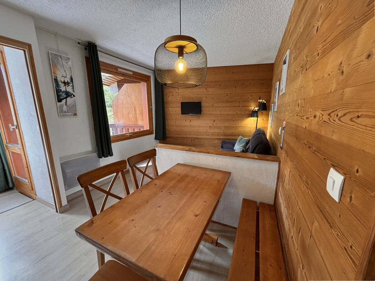 Studio cabine 5 pers, balcon vue pistes à La Plagne - Photo 6