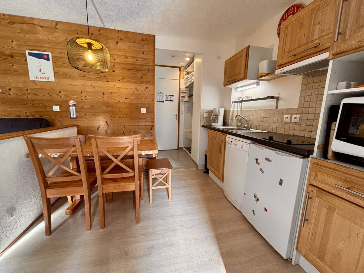 Studio cabine 5 pers, balcon vue pistes à La Plagne - Photo 8
