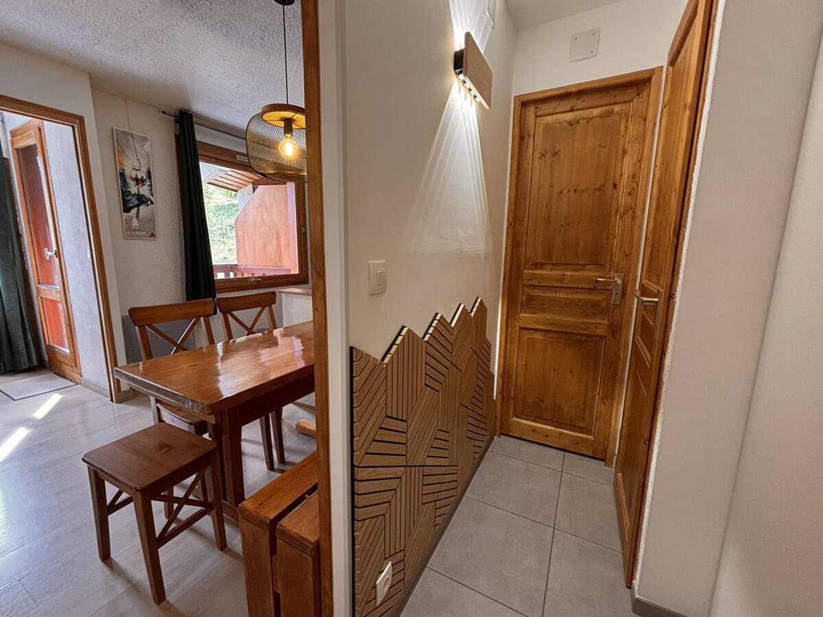 Studio cabine 5 pers, balcon vue pistes à La Plagne - Photo 10