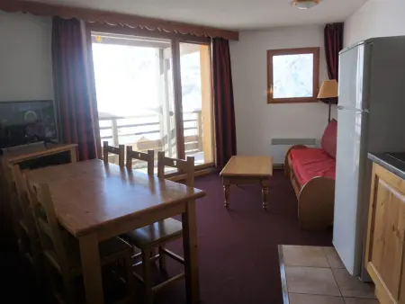 Location appartement à Orcières Merlette, Appartement 2 Pièces Cabine pour 6 Personnes avec Balcon, Parking et Wifi à Orcières-Merlette