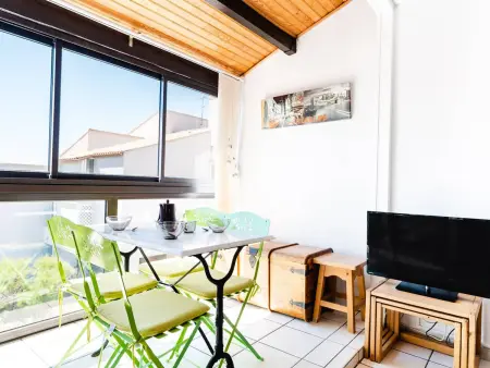 Location appartement à Narbonne Narbonne Plage Narbonne Plage, Appartement T2 Cabine - Front de Mer, Parking Privé, 4 Couchages, Narbonne