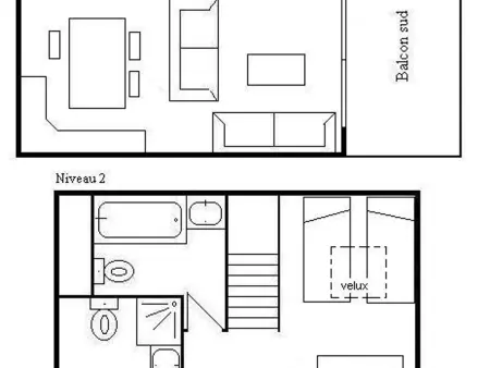 Appartement 3 chambres Méribel Village, balcon sud, parking couvert : photo 23