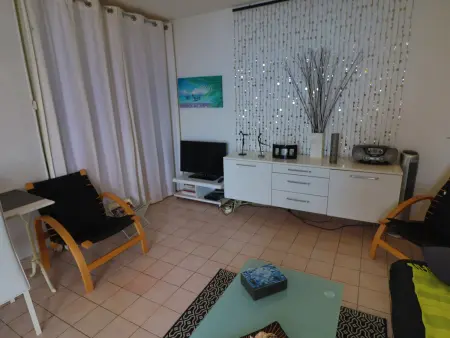 Studio cabine 3 pers à Sète, terrasse vue mer et piscine : photo 5