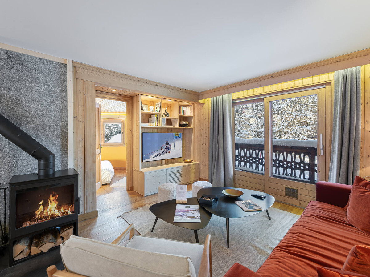 Appartement 65 m² rénové, 2 suites, poêle à bois à Megève - Photo 2