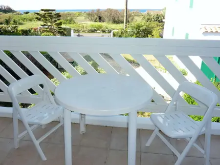 Location appartement à Saint Pierre d'Oléron, T1 bis mezzanine à La Cotinière, 5 couchages, balcon ensoleillé