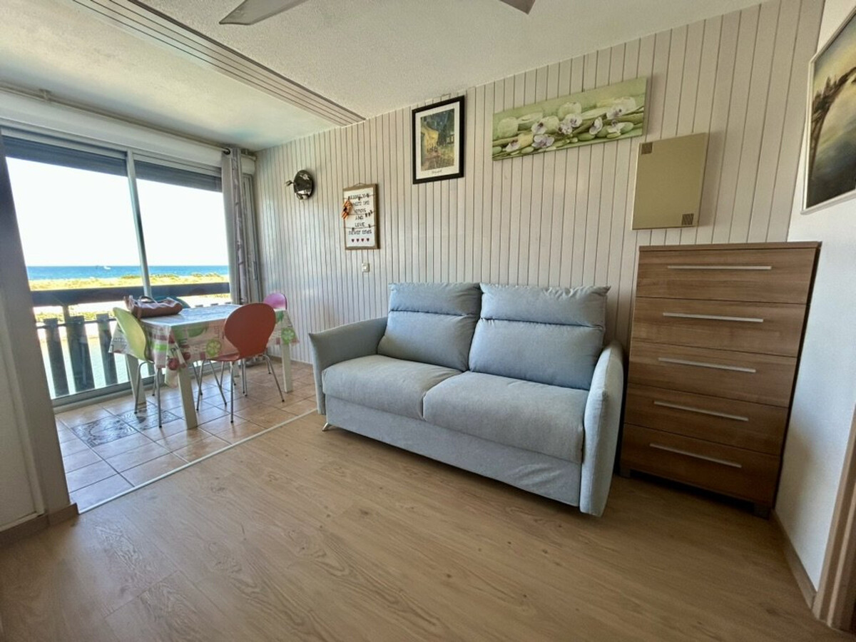 Studio cabine face marina à Saint-Cyprien, piscine été - Photo 6