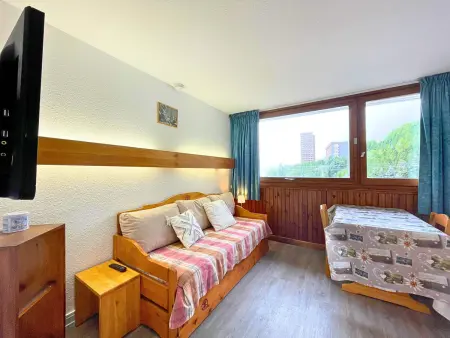 Location appartement à Les Menuires, Studio cosy 2 pers, ski aux pieds, centre des Menuires, tout équipé