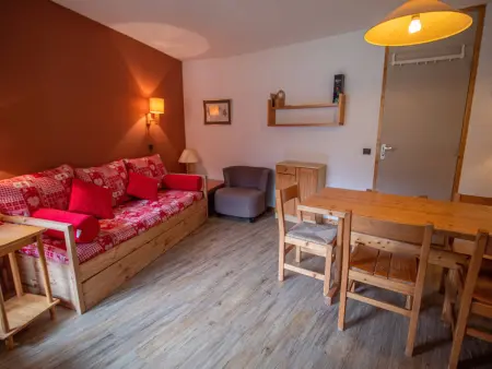 Appartement 2 chambres Valmorel, balcon sud-est vue pistes : photo 4