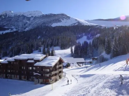Appartement 2 chambres Valmorel, balcon sud-est vue pistes : photo 11