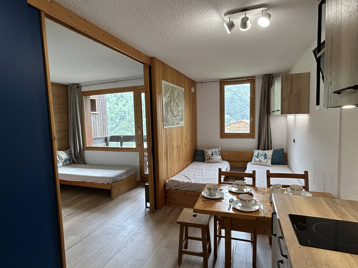 Studio 4 pers. avec balcon sud-est à Méribel, accès pistes - Photo 1