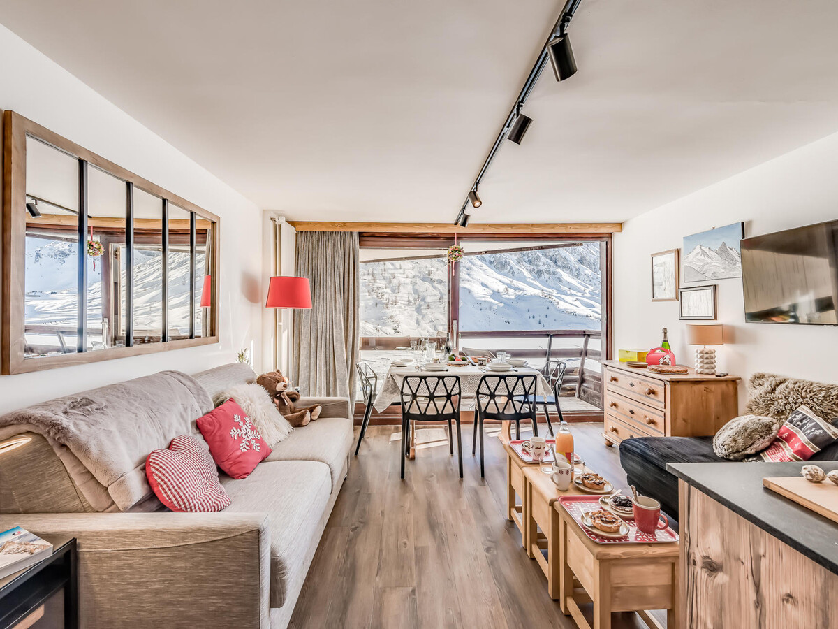 Studio 4 pers. Tignes, balcon sud, vue lac, 8e étage - Photo 4