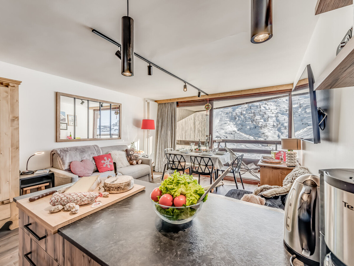 Studio 4 pers. Tignes, balcon sud, vue lac, 8e étage - Photo 5