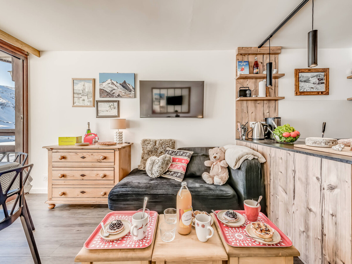 Studio 4 pers. Tignes, balcon sud, vue lac, 8e étage - Photo 8