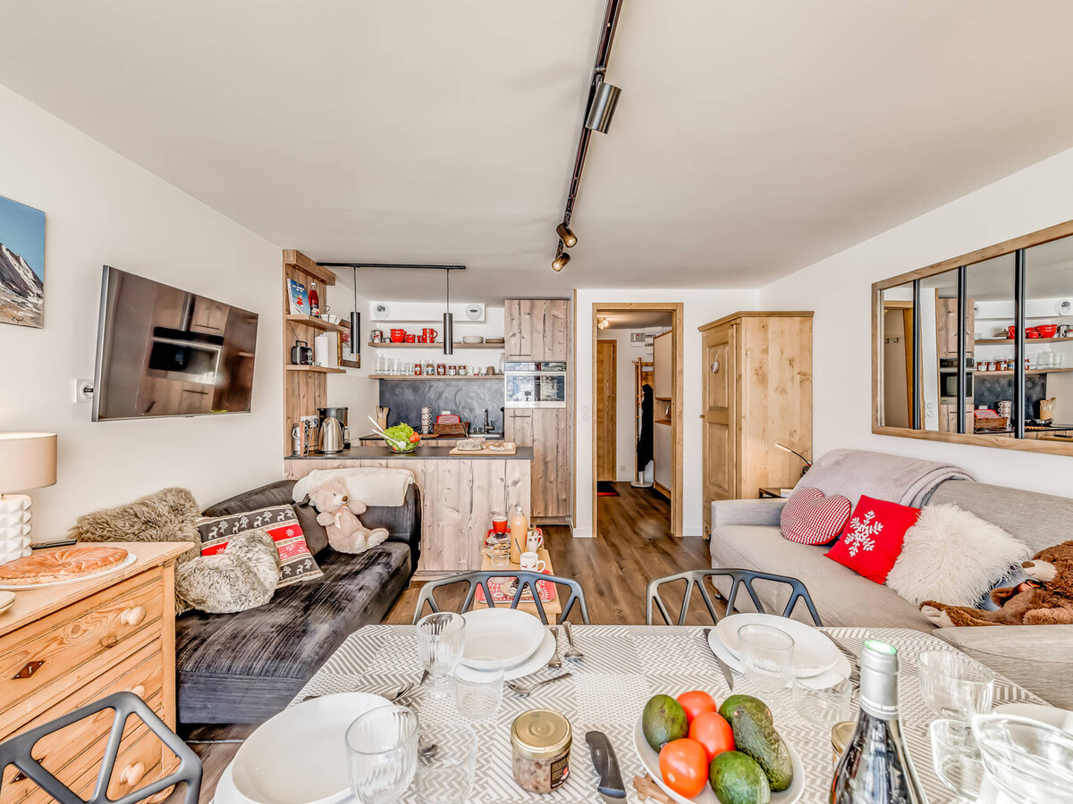 Studio 4 pers. Tignes, balcon sud, vue lac, 8e étage - Photo 9