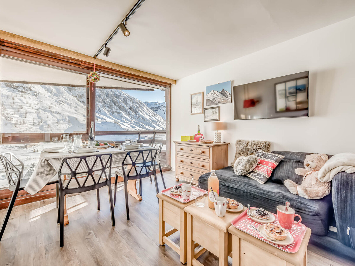 Studio 4 pers. Tignes, balcon sud, vue lac, 8e étage - Photo 11