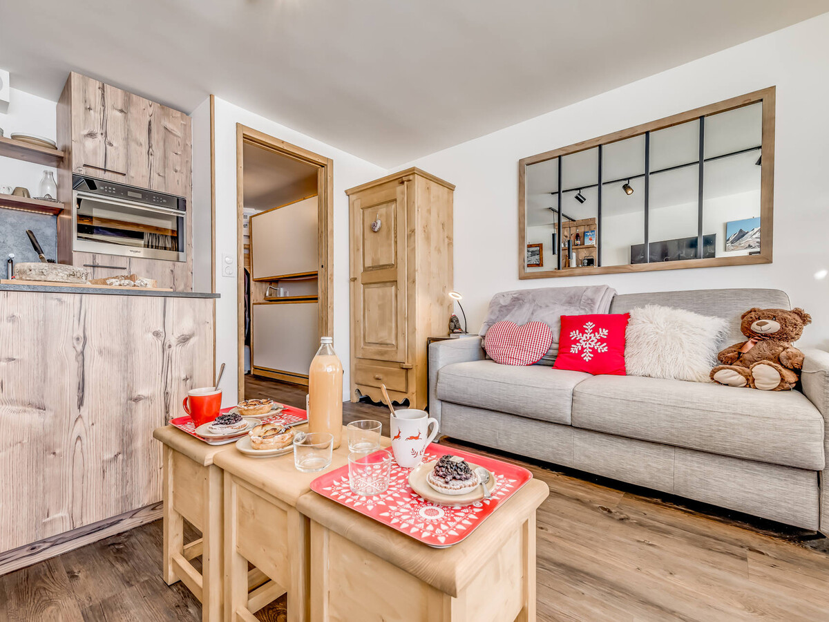 Studio 4 pers. Tignes, balcon sud, vue lac, 8e étage - Photo 12