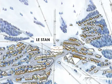 Appartement rénové au cœur de Courchevel 1850, 4 chambres, 8 pers. : photo 10
