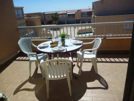 Location appartement à Marseillan Plage, Appartement 4 pers avec vue mer proche plage, animaux et parking inclus
