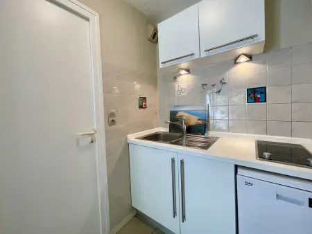 T2 cabine avec grande terrasse sans vis à vis, parking privatif, à 100m des plages - Photo 5