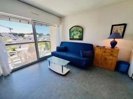 Location appartement à Quiberon, Quiberon : Charmant T2 avec piscine, terrasse, parking, proche plage - 4 pers.