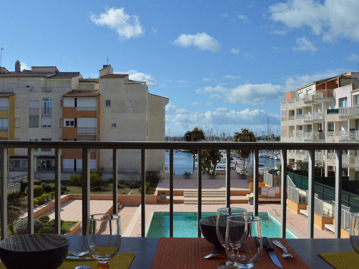 Appt 2 pièces 6 couchages Cap d'Agde, loggia vue port - Photo 1