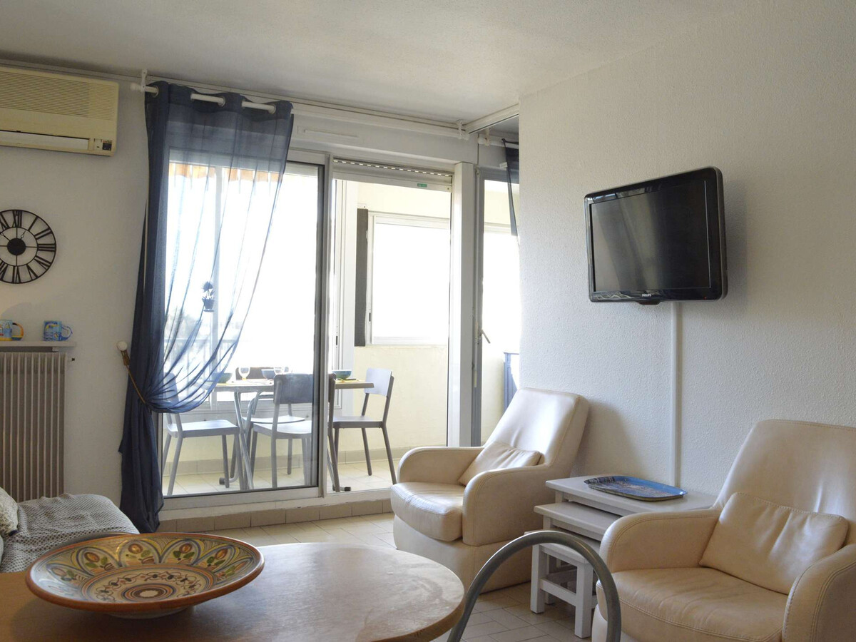 Appt 2 pièces 6 couchages Cap d'Agde, loggia vue port - Photo 8