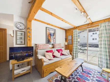 Appartement 2 ch Les Gets, pied des pistes, terrasse sud-est : photo 2