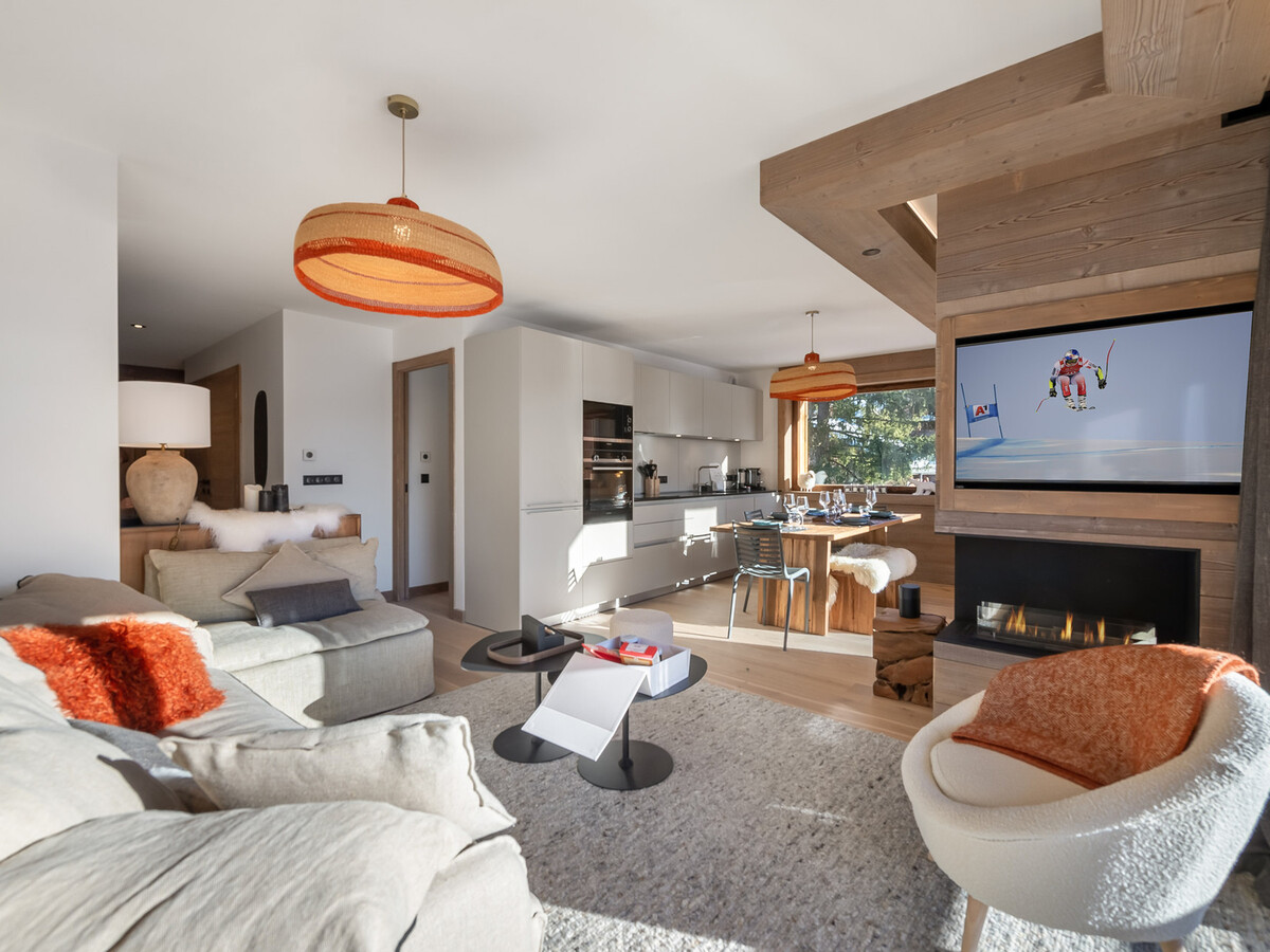 Appartement 3 pièces Megève, sauna et accès pistes - Photo 2