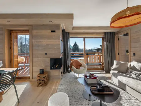 Location appartement à Megève, Appartement neuf avec sauna, hammam et salle de sport