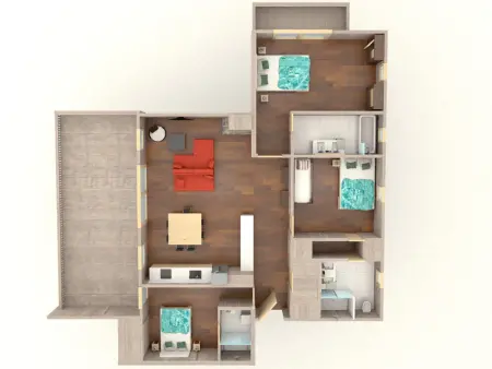 Appartement 114 m² avec parking privatif à Méribel, 3 chambres : photo 10
