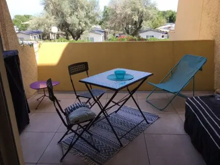 Location appartement à Marseillan Plage, Studio spacieux 4 pers, accès direct plage, parking privé