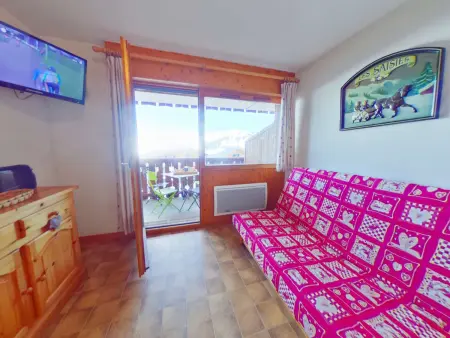 Location appartement à Les Saisies, Appartement 2 pièces Les Saisies, 4 pers, balcon sud