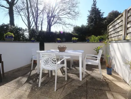 Triplex 3 étoiles à Bénodet : terrasse, jardin et plage à 200m : photo 21