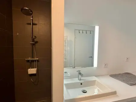 Appartement 2-6 pers face mer, piscine chauffée, jardin : photo 7