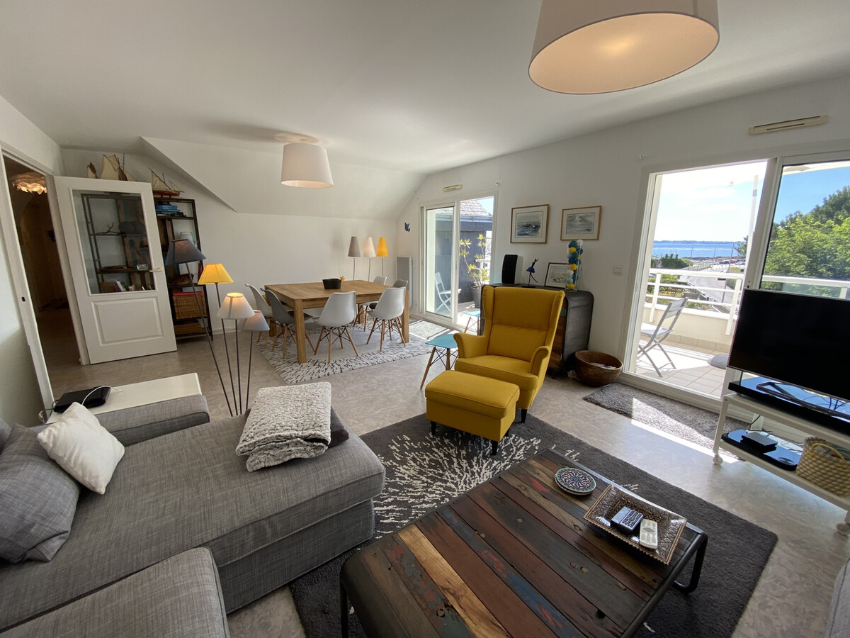 Appartement T3 dernier étage, terrasse vue mer à Larmor-Plage - Photo 5