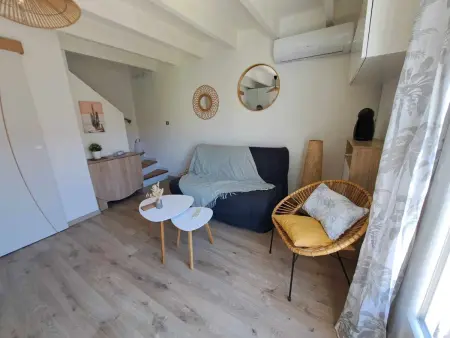 Charmante maison 2 pièces cabine 6 personnes, proche mer et étang, terrasse avec BBQ : photo 4