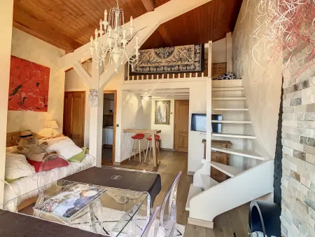 Location appartement à Combloux, 2 pièces + mezzanine au pied des pistes à Combloux