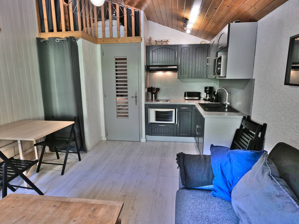 Studio mezzanine 4 couchages rénové, balcon, Grand-Bornand - Photo 10