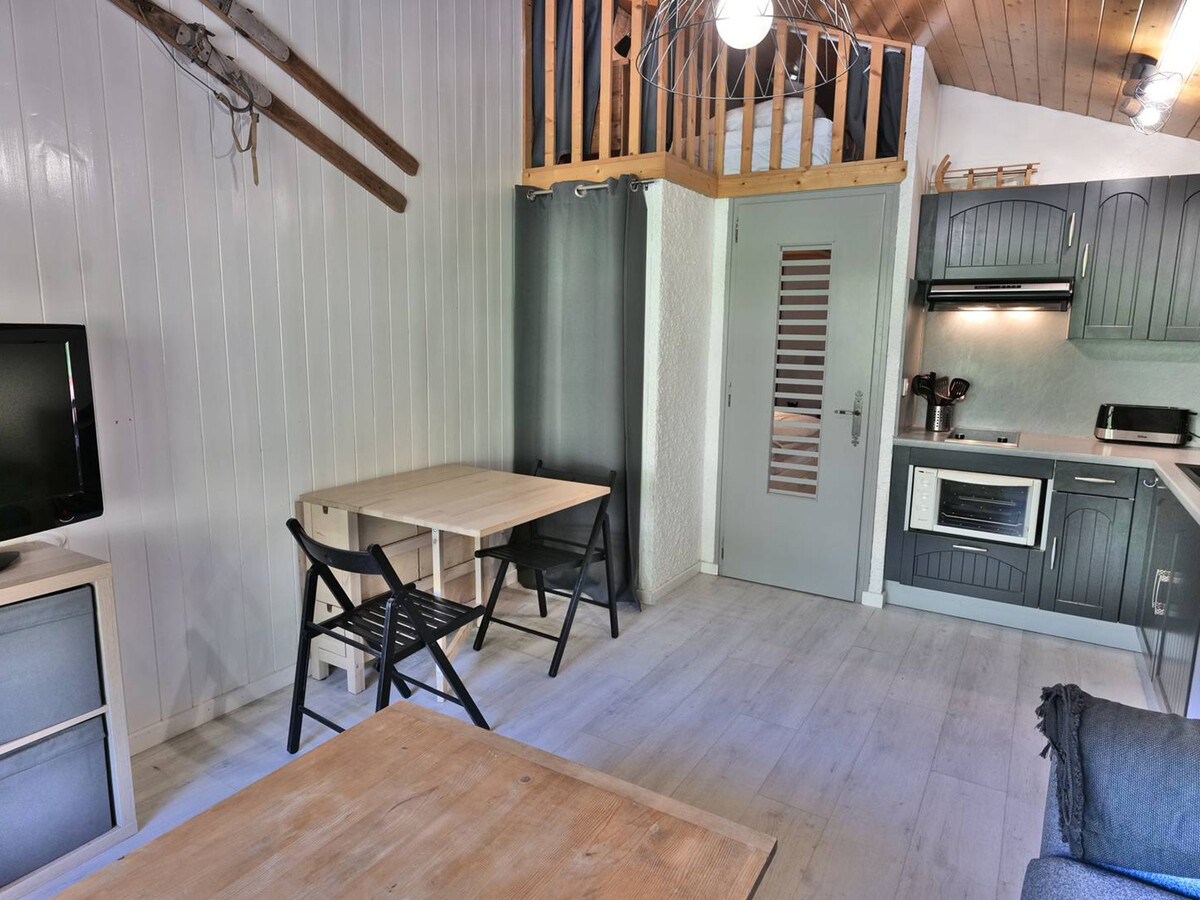 Studio mezzanine 4 couchages rénové, balcon, Grand-Bornand - Photo 11
