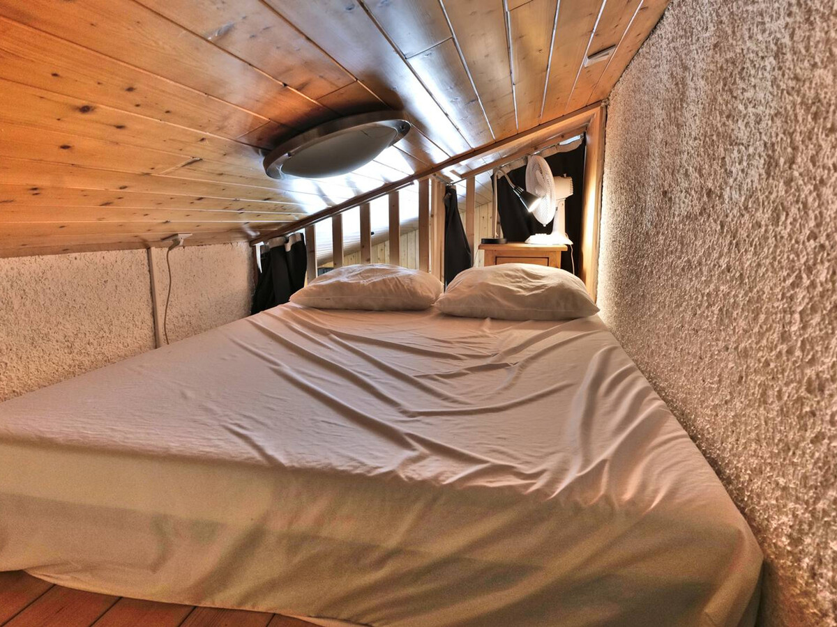 Studio mezzanine 4 couchages rénové, balcon, Grand-Bornand - Photo 13
