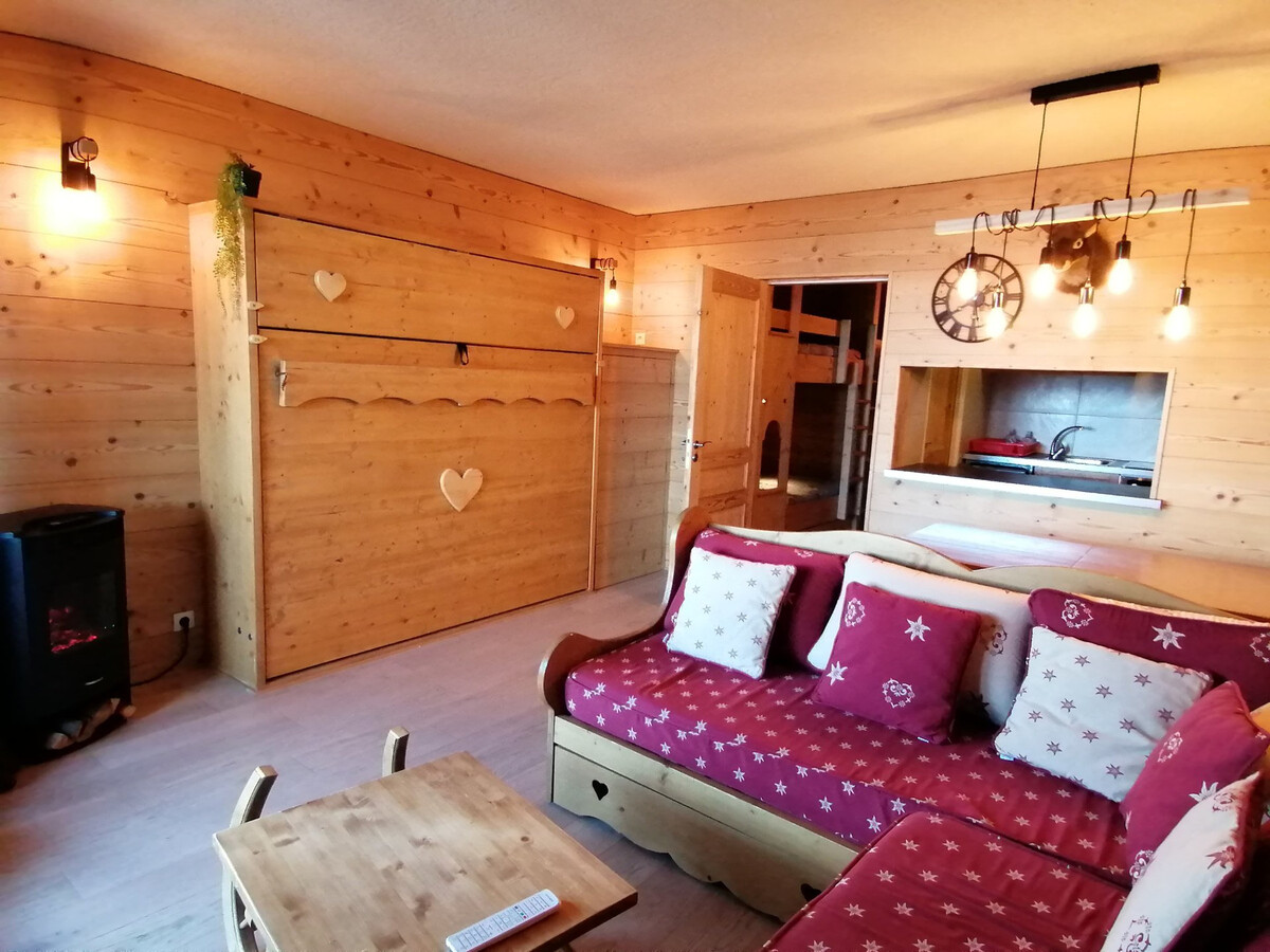 Studio 5 pers. Pra-Loup, balcon vue vallée, près pistes - Photo 1