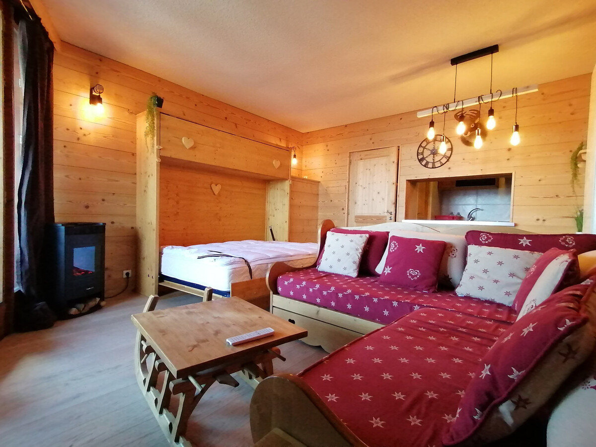 Studio 5 pers. Pra-Loup, balcon vue vallée, près pistes - Photo 9