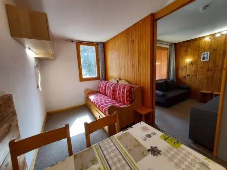 Location appartement à La Plagne Tarentaise, Studio divisible pour 4 pers, vue sur sapins, animaux admis