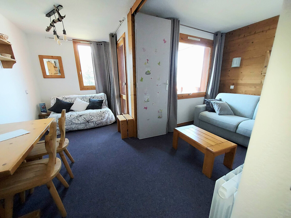 Studio 3 pers. Valmorel, 50m pistes, balcon, casier ski - Photo 6