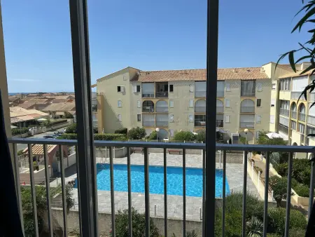 Location appartement à Narbonne, Appartement rénové 2 pièces + mezzanine, piscine, parking, proche plage