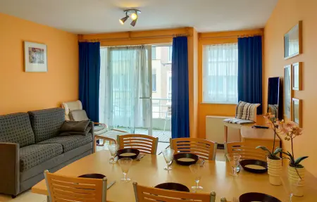 Appartement 2 chambres sur la plage à Ostende, vue balcon : photo 3