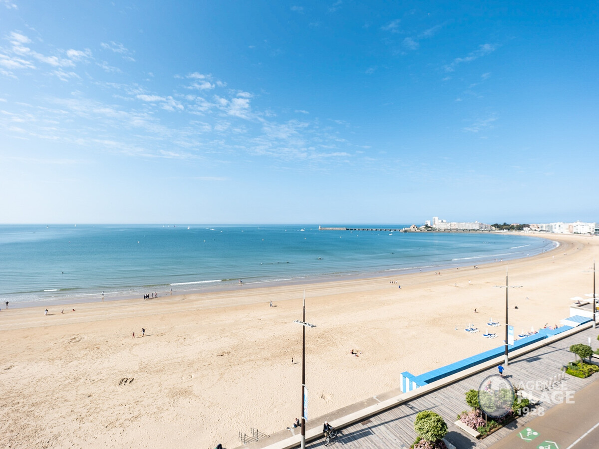 Appartement 80m² vue mer face à la plage aux Sables - Photo 1
