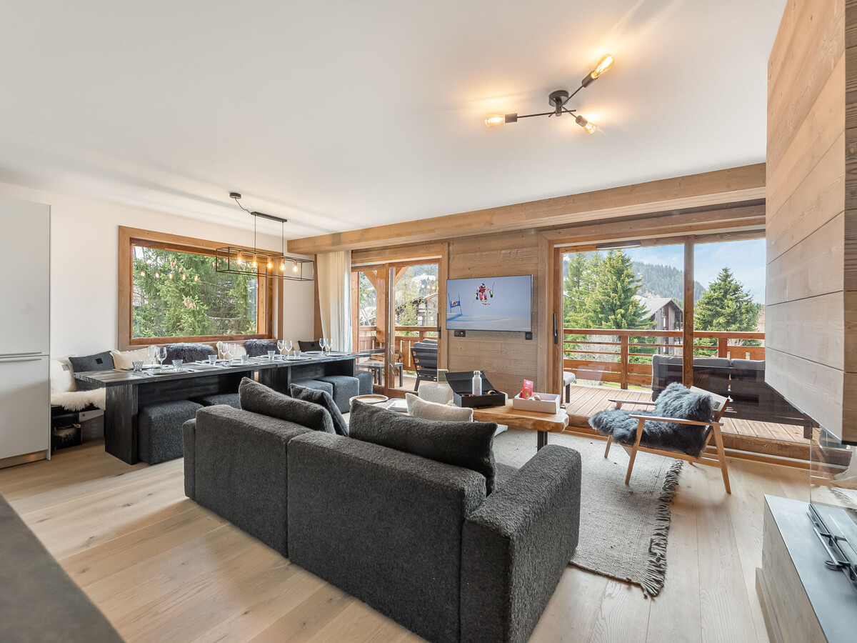 Appartement 5 chambres à Megève avec home-cinéma et accès bien-être - Photo 1