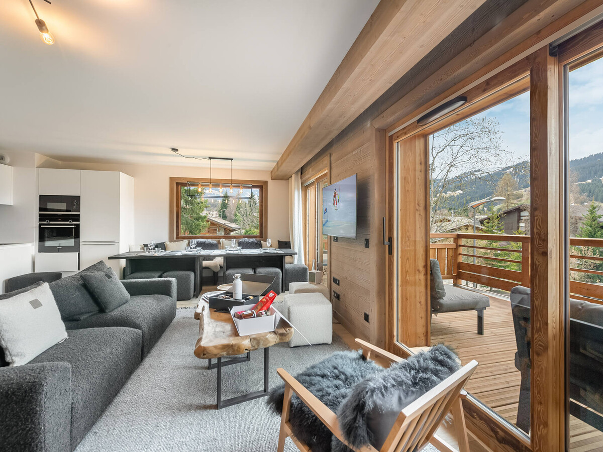 Appartement 5 chambres à Megève avec home-cinéma et accès bien-être - Photo 3